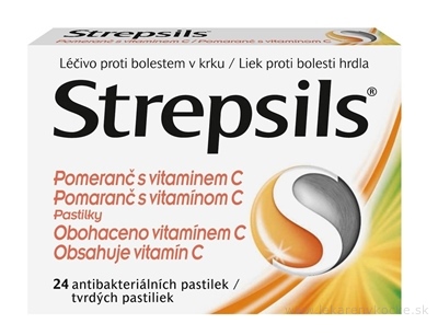 Strepsils Pomaranč s vitamínom C pas ord 1x24 ks