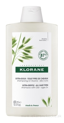 KLORANE SHAMPOOING à l Avoine šampón s ovsom - ultra jemný, pre všetky typy vlasov (inov.2021) 1x400 ml