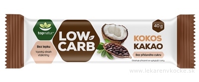topnatur LOW CARB Kokos Kakao tyčinka 1x40 g