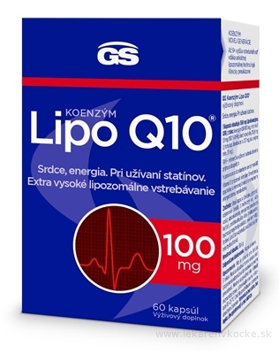 GS Koenzým Lipo Q10 100 mg cps 1x60 ks