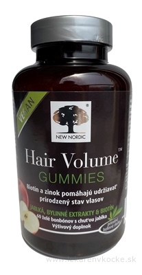 NEW NORDIC Hair Volume GUMMIES VEGAN želé 1x60 ks