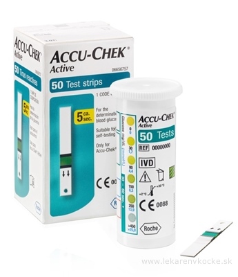 ACCU-CHEK Active Glucose 50 testovacie prúžky do glukomera 1x50 ks
