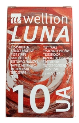Wellion LUNA UA testovacie prúžky k prístroju LUNA 1x10 ks