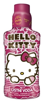 Hello Kitty ústna voda príchuť bubble gum 1x250 ml