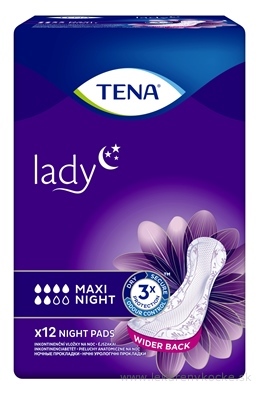 TENA Lady Maxi Night inkontinenčné vložky na noc 1x12 ks