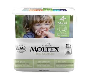 MOLTEX Pure&Nature Plienky jednorazové 4 Maxi (7-14 kg) 29 ks