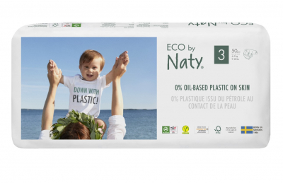 Eco by Naty Plienky Midi 3 economy pack 4-9 kg 50 ks