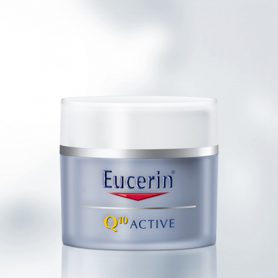 Eucerin Q10 ACTIVE nočný krém proti vráskam regeneračný na citlivú pokožku 1x50 ml
