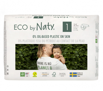 Eco by Naty Plienky Newborn 2-5 kg (25 ks)