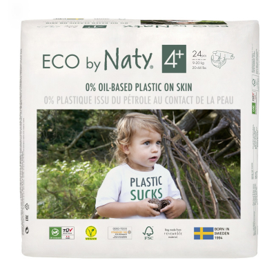 Plienky Eco by Naty Maxi+ 9-20 kg (24 ks)