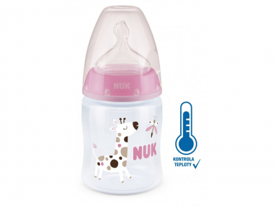 NUK FC+ flaša s kontrolou teploty 150ml ružová