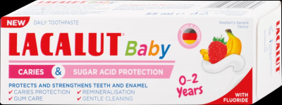 Lacalut Detská zubná pasta Baby 0 - 2 roky, 55 ml