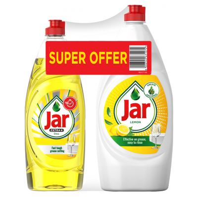 JAR Extra+ s citrusovou vôňou 650 ml + JAR Lemon 900 ml