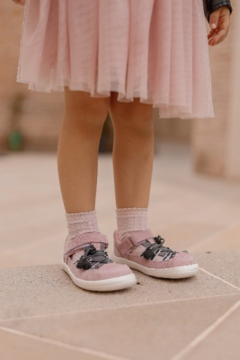BABY BARE febo grey/pink  č.26 sandálky