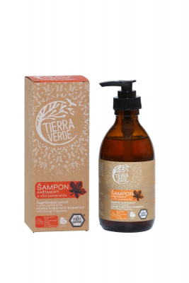 Tierra Verde Gaštanový šampón pre posilnenie vlasov s vôňou pomaranča (230ml)