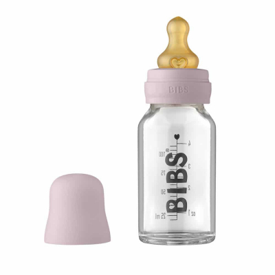 BIBS BIBS Baby Bottle sklenená fľaša 110ml - farba Dusky Lilac