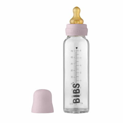 BIBS Baby Bottle sklenená fľaša 225ml farba Dusky Lilac