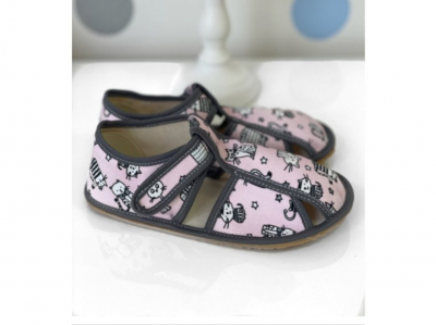 BABY BARE SLIPPERS č.21 pink cat