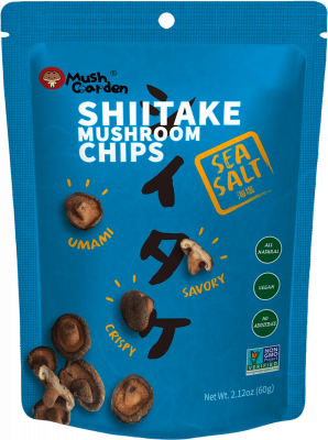 Mush Garden Chipsy z huby Shitake Morská soľ 60 g snack
